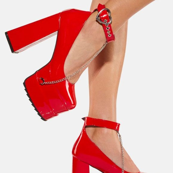 LAMODA SWEETHEART PLATFORM HEELS (BRAND NEW) - Picture 1 of 5
